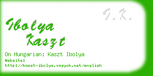 ibolya kaszt business card